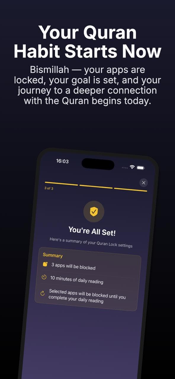 Bismillah — You're Set